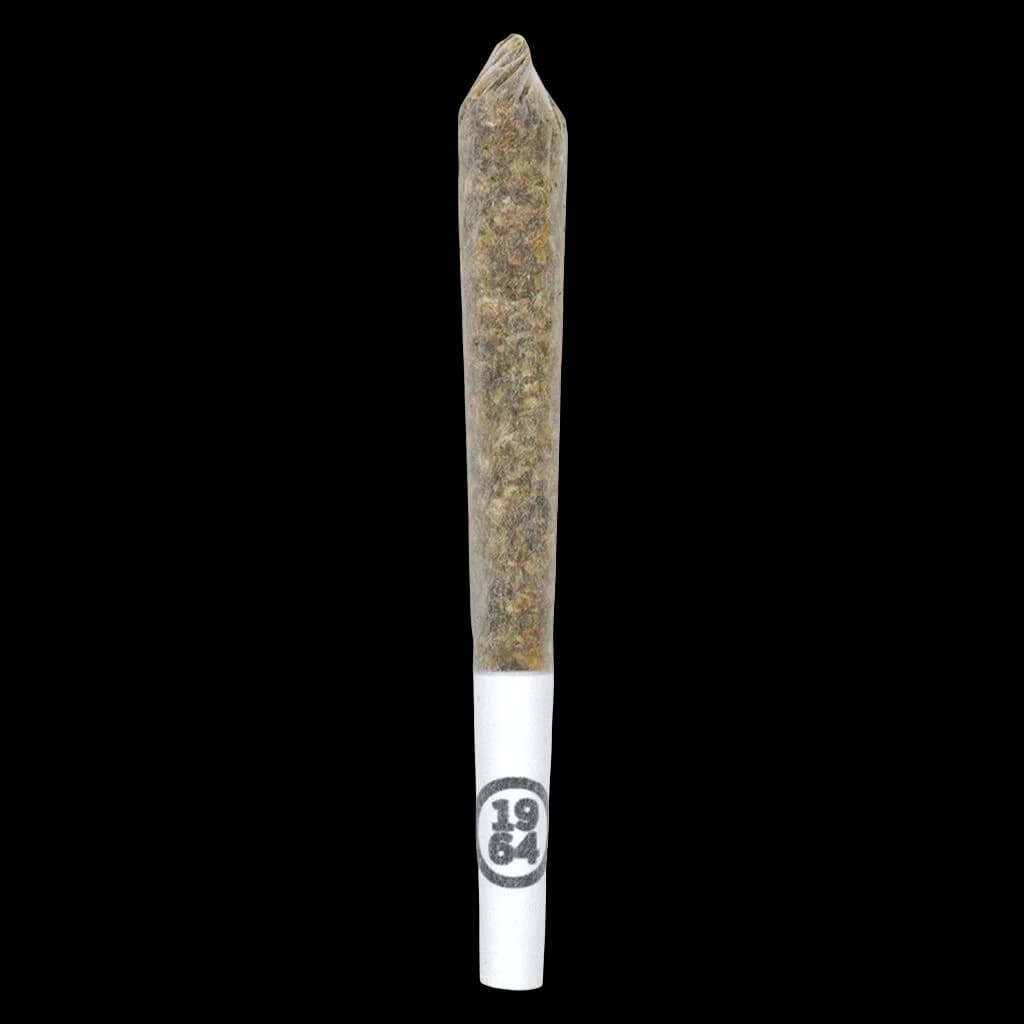 1964 Lemon Diesel pre-roll with white filter tip and brand logo, cannabis pre-roll