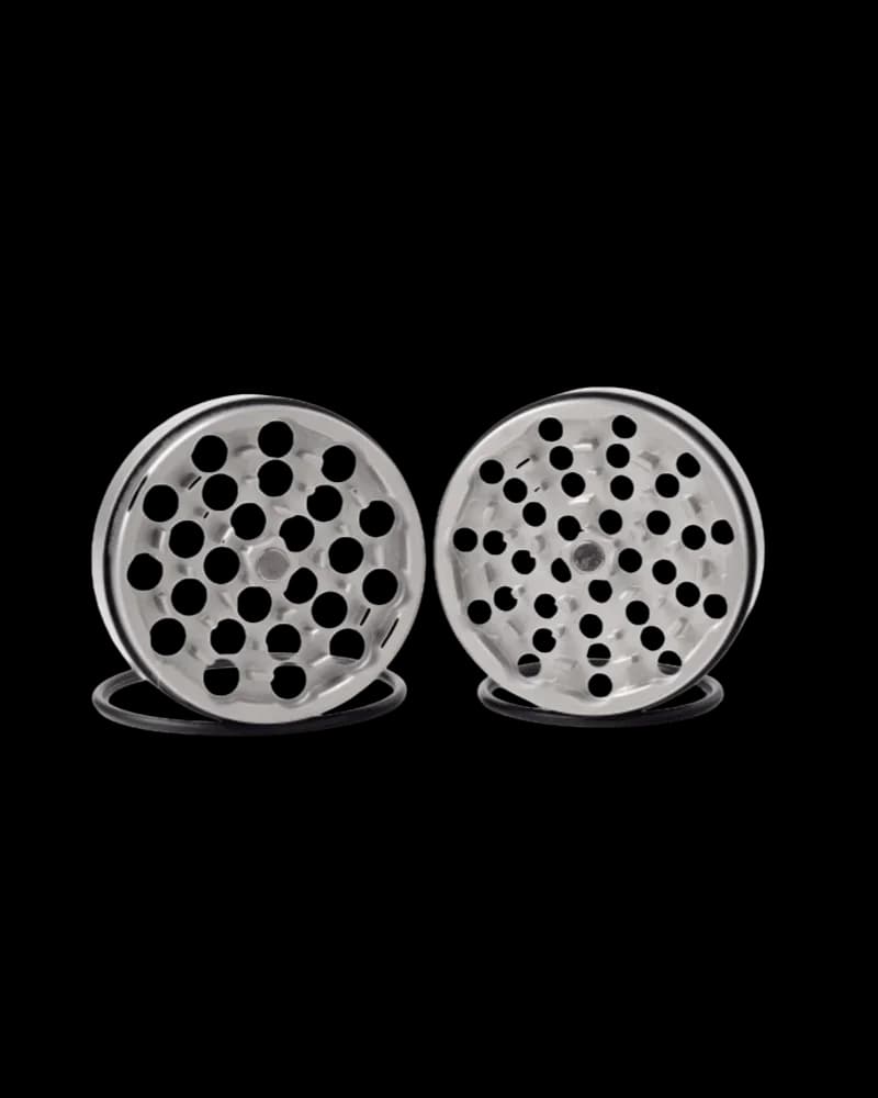 The Ripper XL 2.5 inch coarse grinder with two-piece design, aluminum construction, and perforated grinding plates
