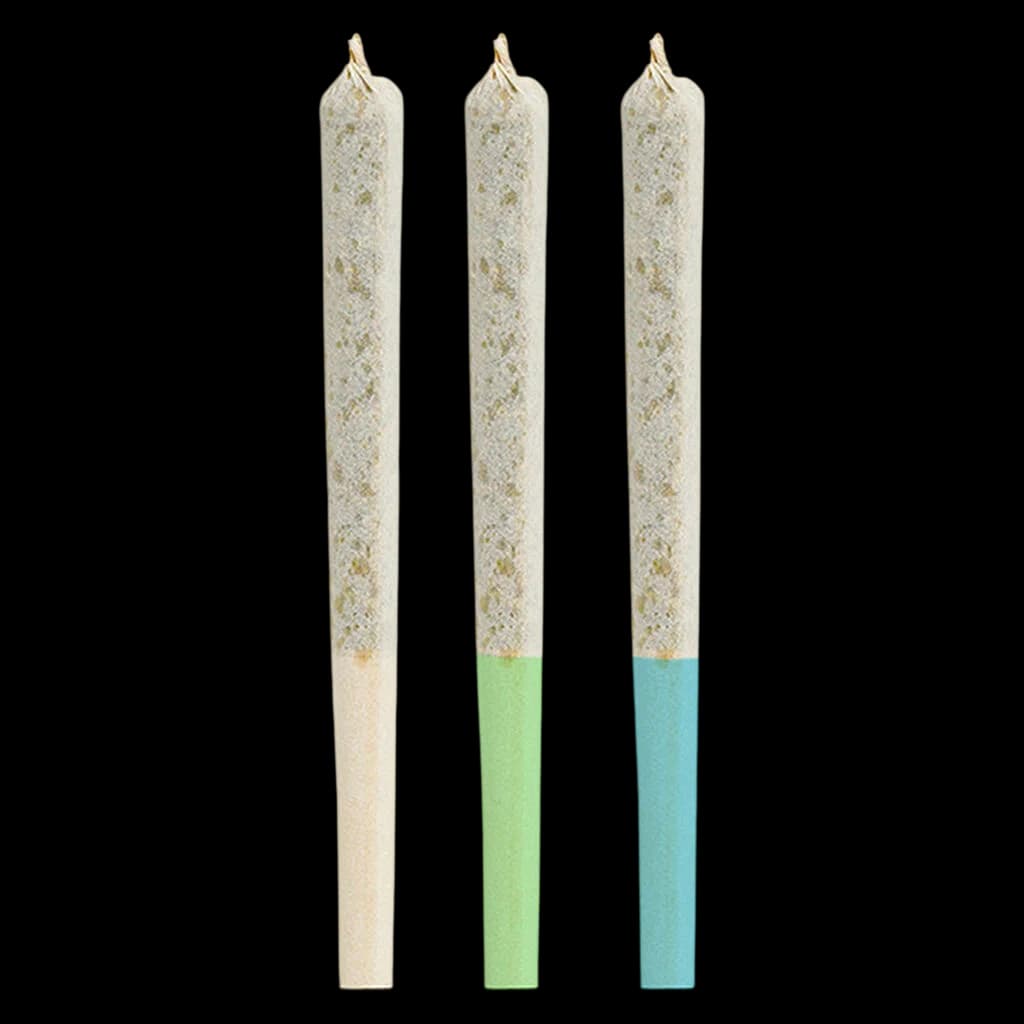 Simply Bare Craft Flight pre-roll 3-pack with natural, green, and blue rolling paper wraps