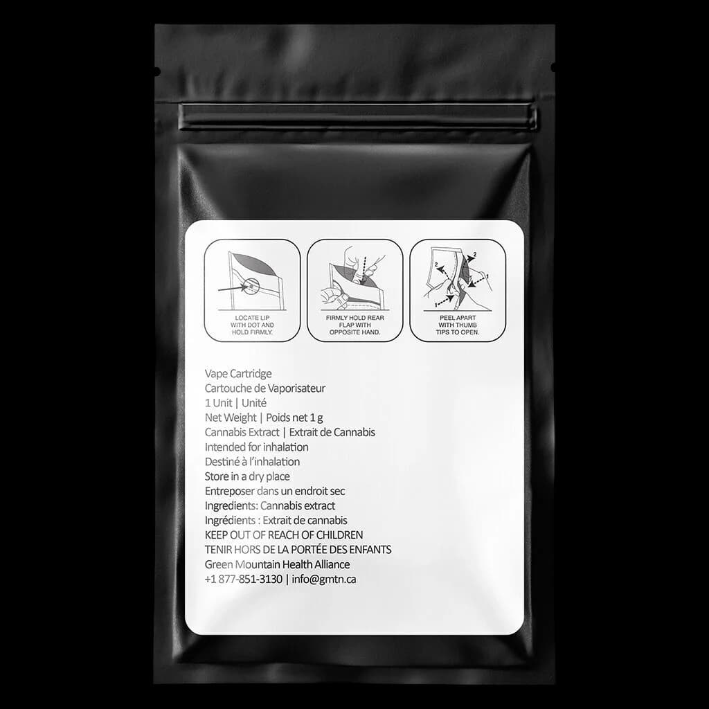 Shed Boyz Grape Nanuk Live Resin vape cartridge 1g with black pouch packaging and bilingual instructions
