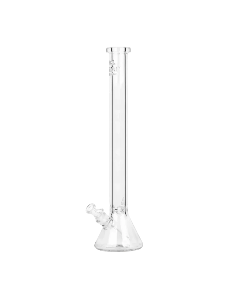 Gear Premium clear glass straight tube bong with 9mm thick borosilicate glass and debossed logo