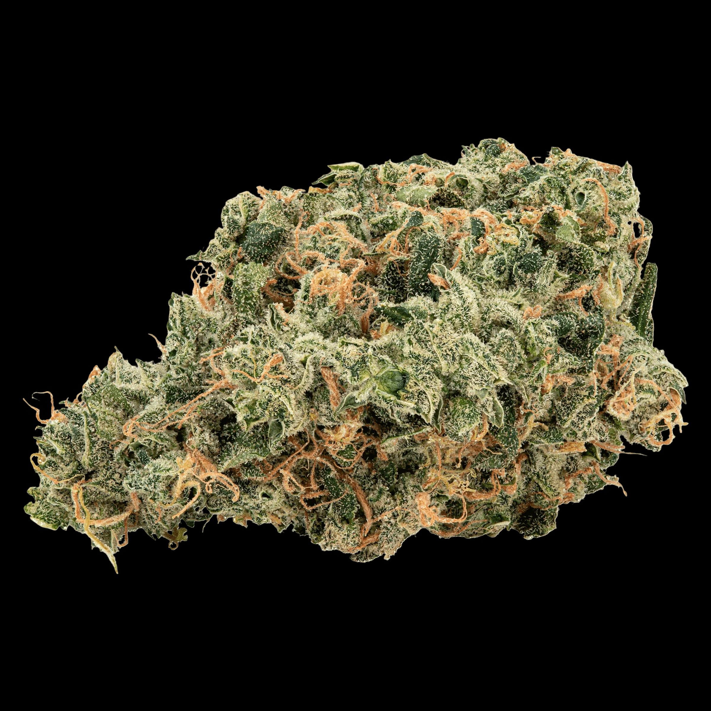 Bourgeons de cannabis en fleurs séchées Big Bag O' Buds Ultra Jean-G aux teintes vertes et orangées