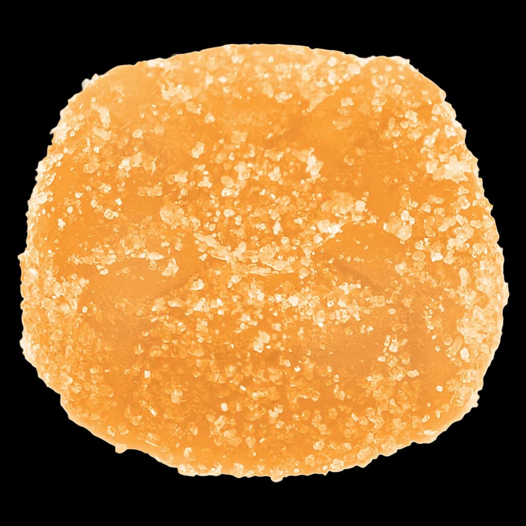 Gomme THC Citrus Chaos de No Future, bonbon mou à saveur d'orange avec enrobage acidulé