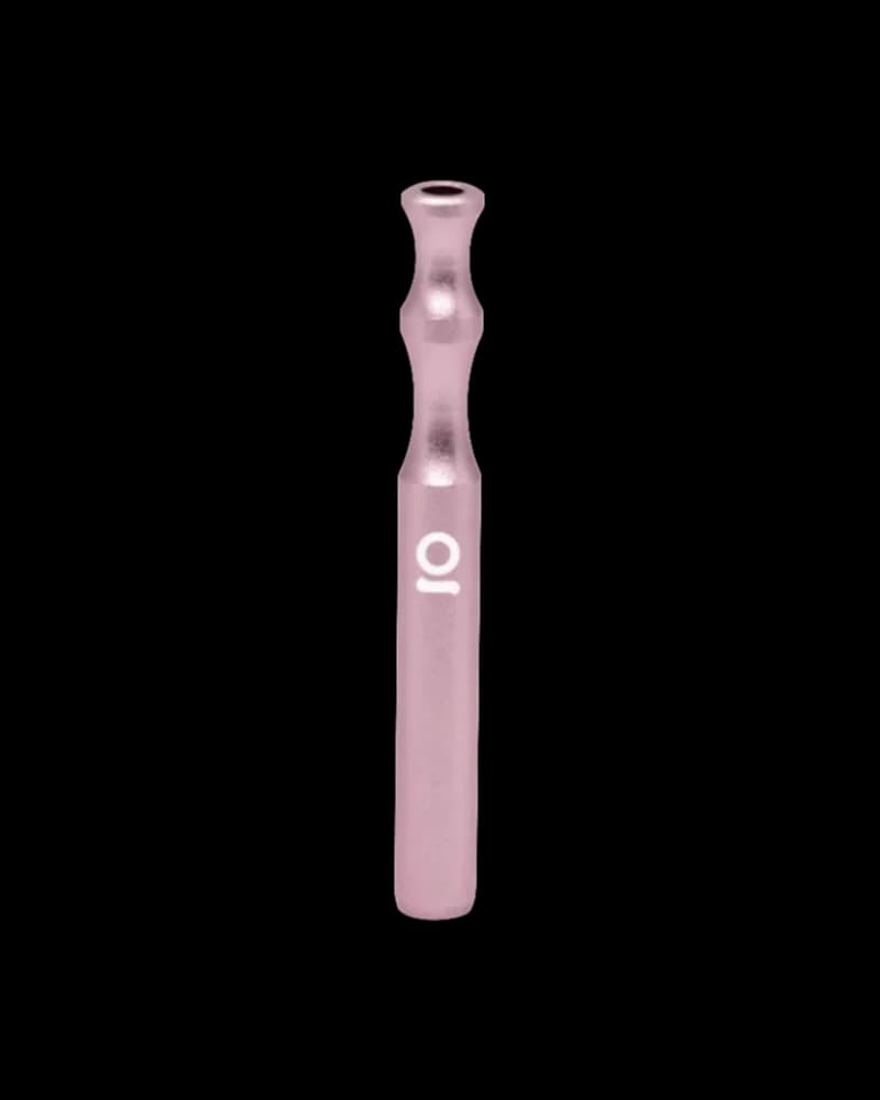 Ongrok Taster Bat aluminum one-hitter pipe in rose, 2 inches, cannabis accessory