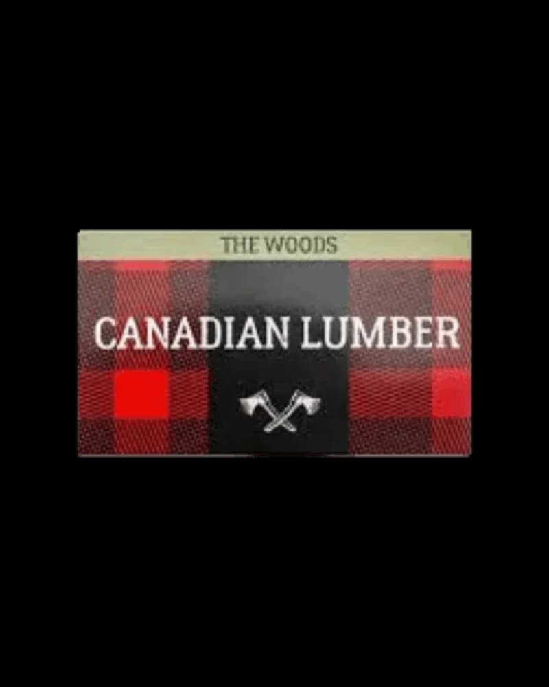 The Woods Canadian Lumber 1 1/4 rolling papers pack with red and black plaid design