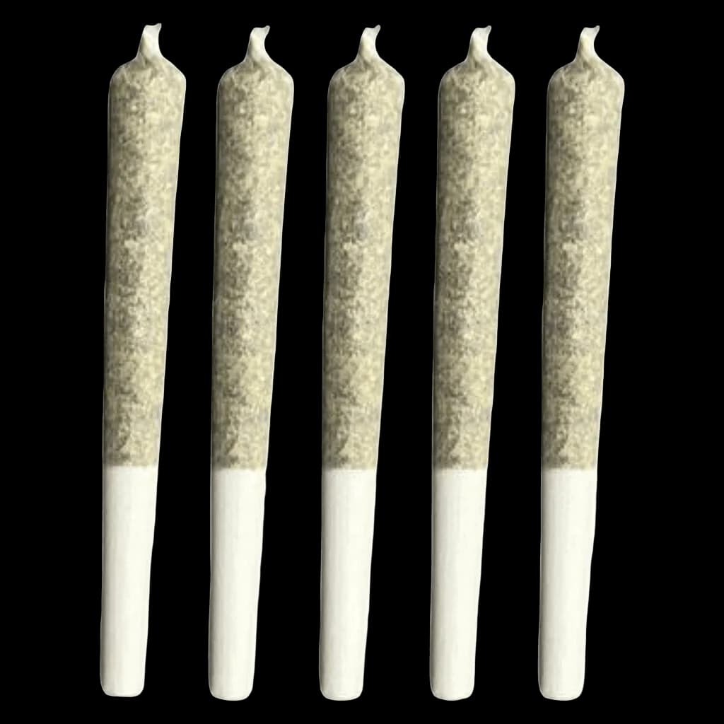 Truro Donair Kush pre-roll pack with 5 cannabis pre-rolls, white filter tips visible