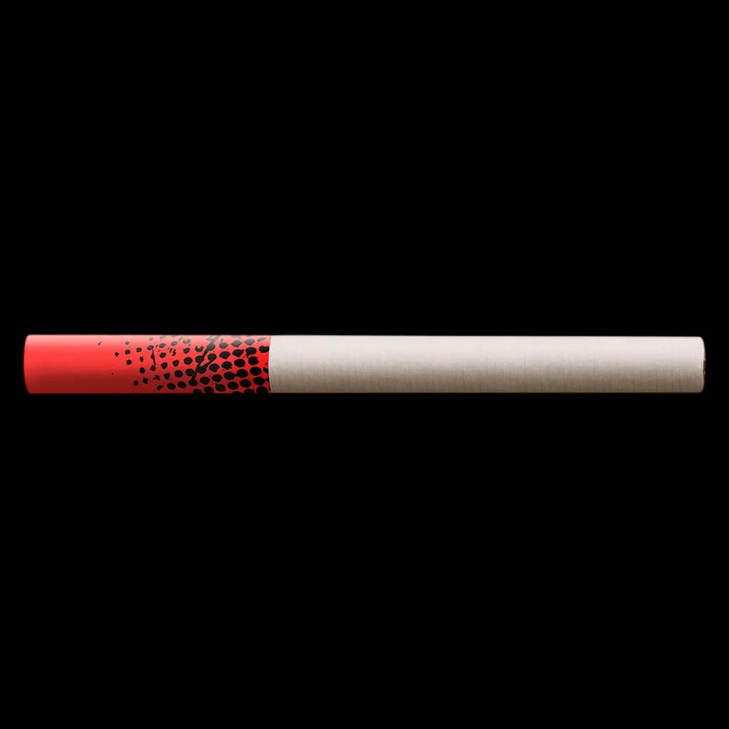 Big Bag O' Buds GMO Kush pre-roll with red and natural paper tube packaging