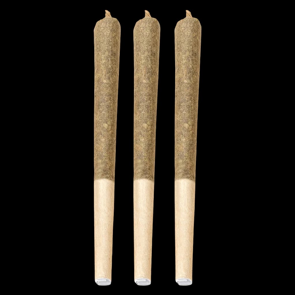 Bud Lafleur AK-47 three-pack cannabis pre-rolls with natural paper wrapping and wood filters