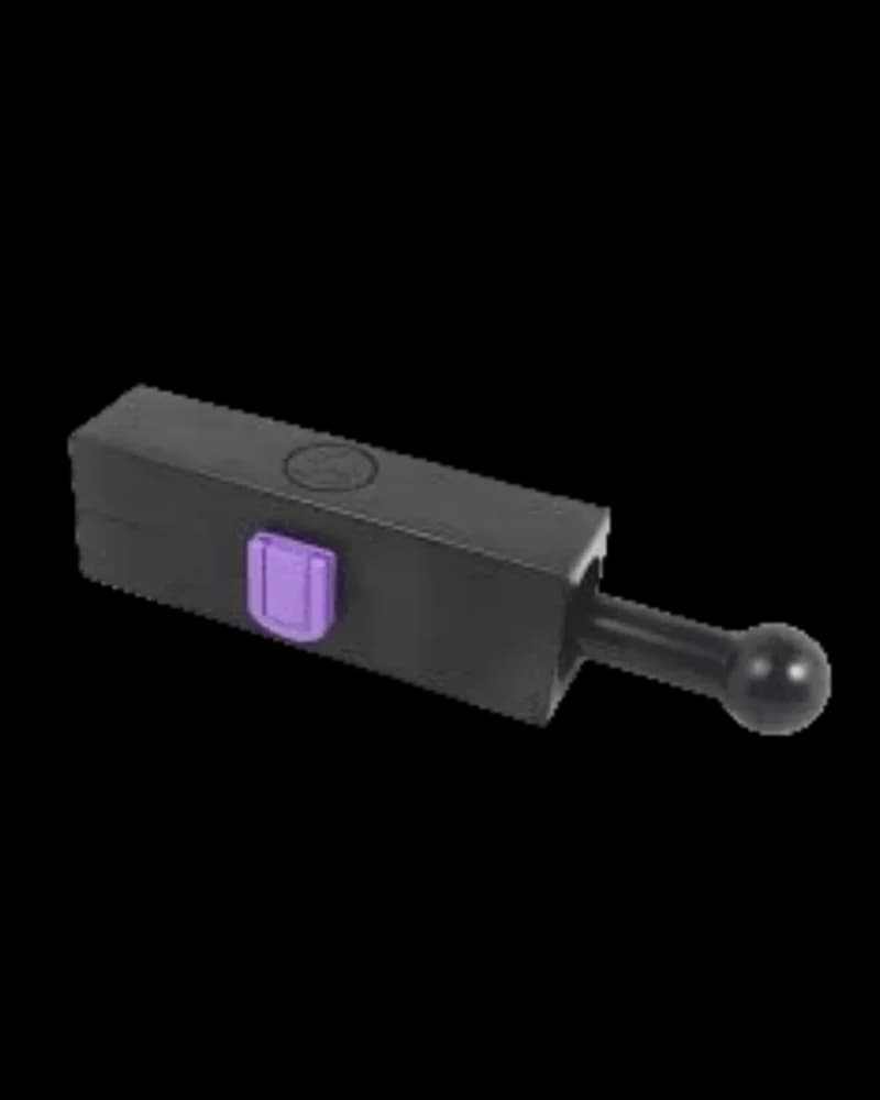 Moule en silicone noir CannaMold de Purple Rose Supply avec insert amovible violet et poignée à bille pour concentrés de cannabis