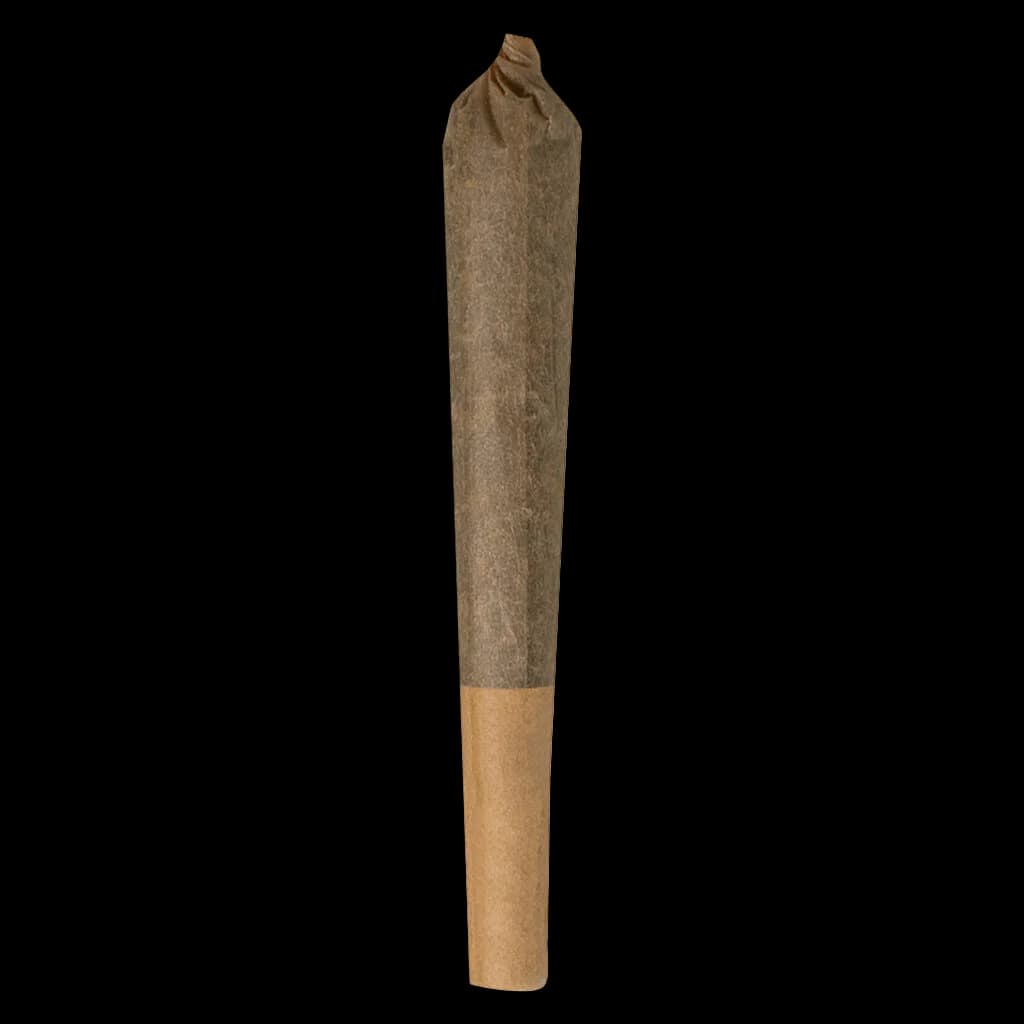 Thumbs Up Sativa-Indica Variety Pack pre-roll with dark cannabis flower wrapper and natural cork filter