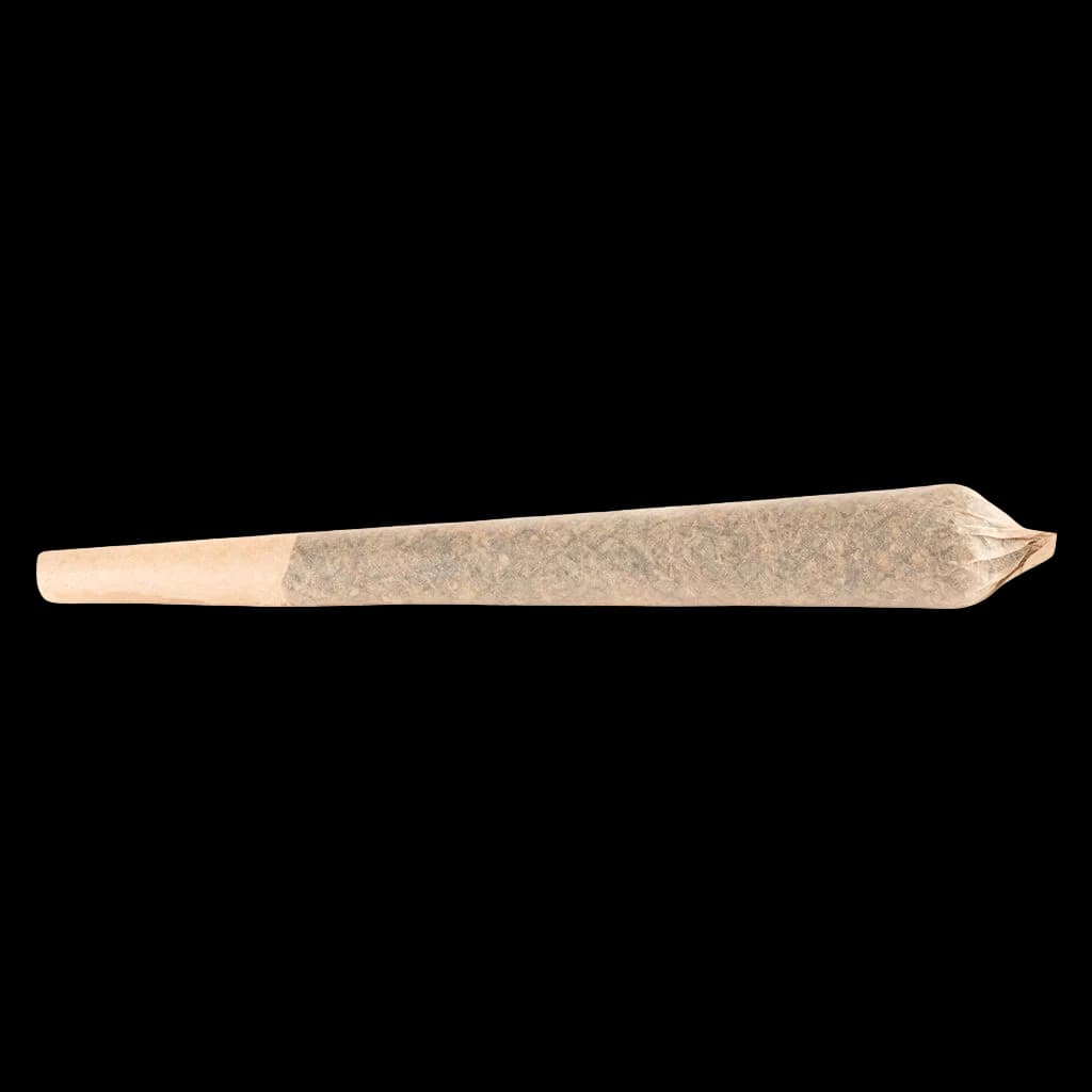 Pré-roulé Lemon Shocker de Fruit Drops avec papier naturel et fleur de cannabis apparente
