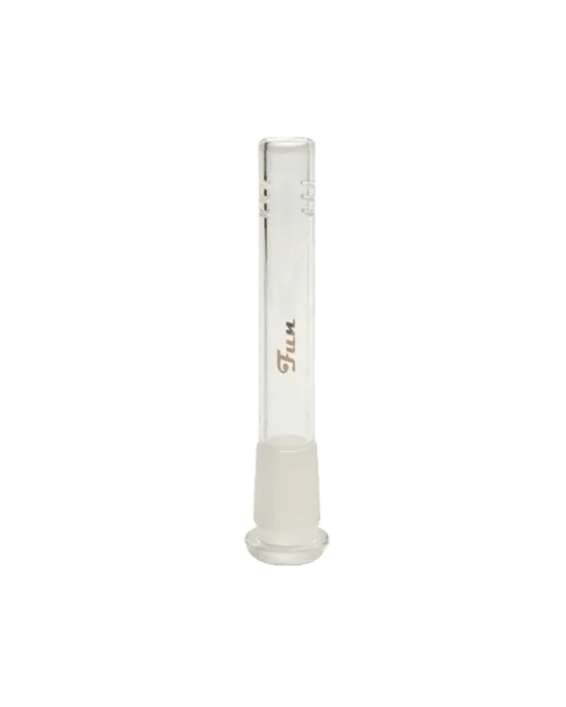 Tige plongeante en verre blanc Fortune pour pipe à eau, conception en tube droit avec connecteur à joint rodé