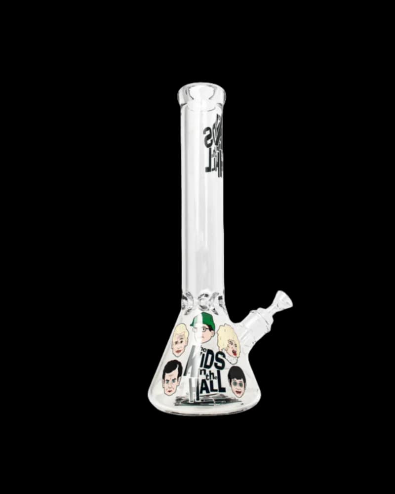 Kids in the Hall Glass Character Round Up beaker base water pipe with 7mm thick borosilicate glass and character artwork on base