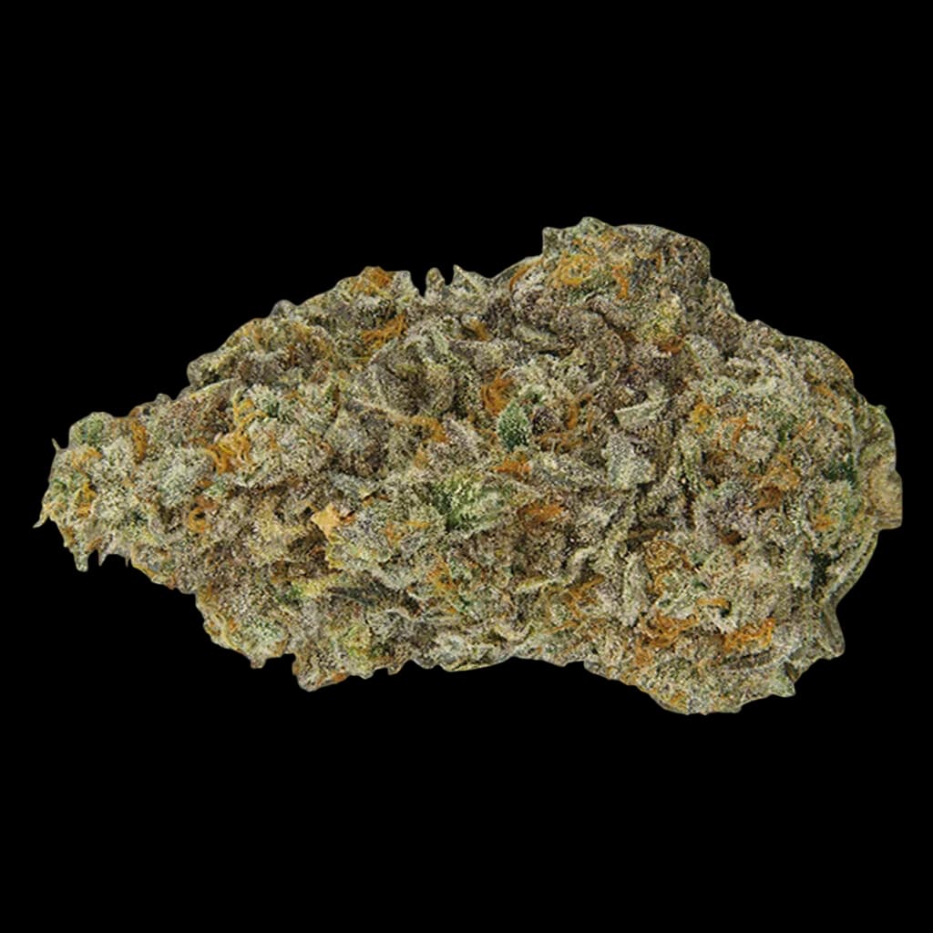 Qwest Crash Glow Craft whole flower cannabis dried flower with green and golden trichomes