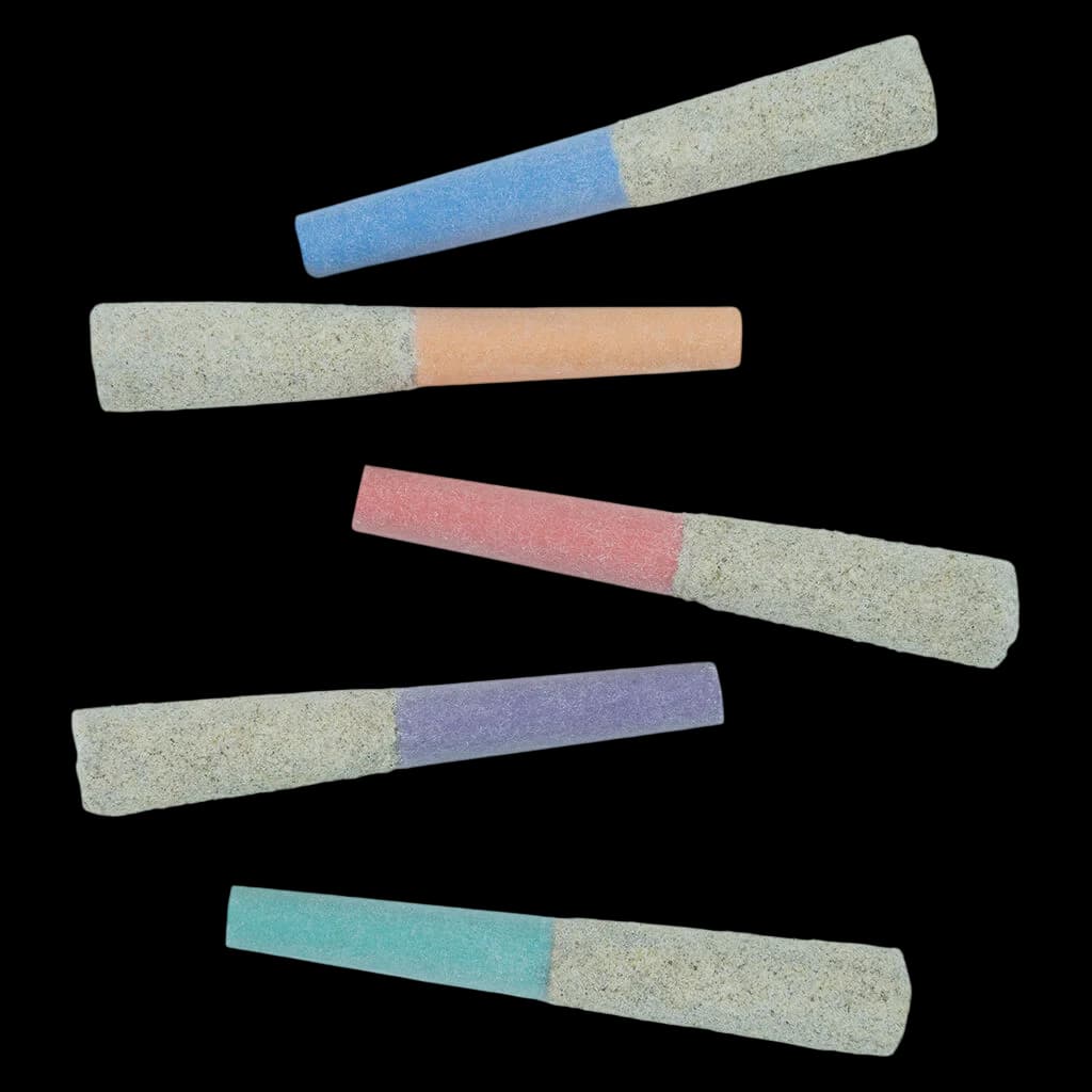 Emballage mélangé Liquid Demons de Super Toast, cinq préroulés avec papiers de couleur et embouts filtres naturels