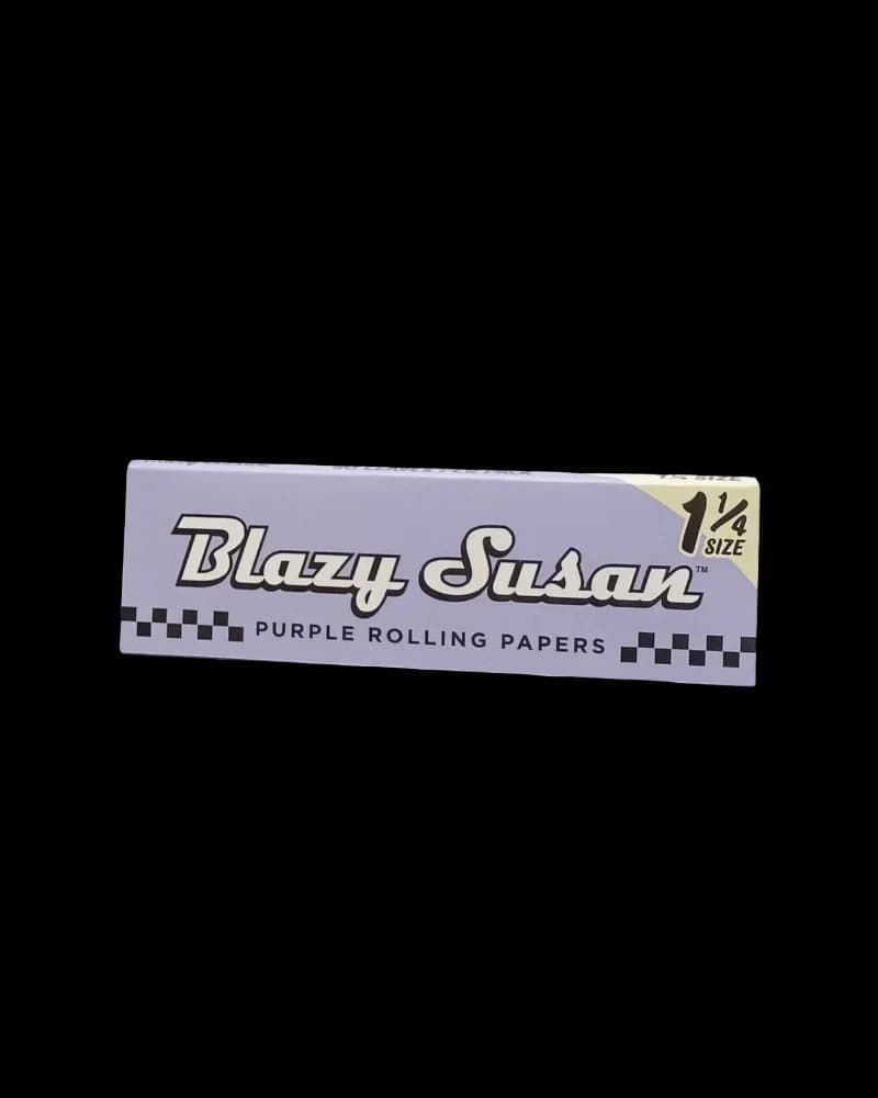Blazy Susan purple rolling papers, 1 1/4 size, 50-pack box