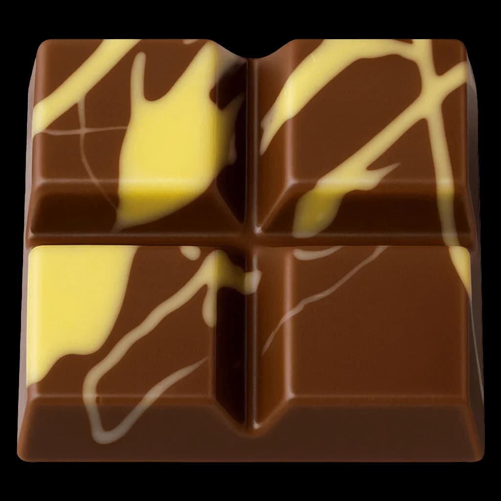 Chocolat cannabis Shatter Bar de Next Friday avec chocolat noir et motif éclatant jaune
