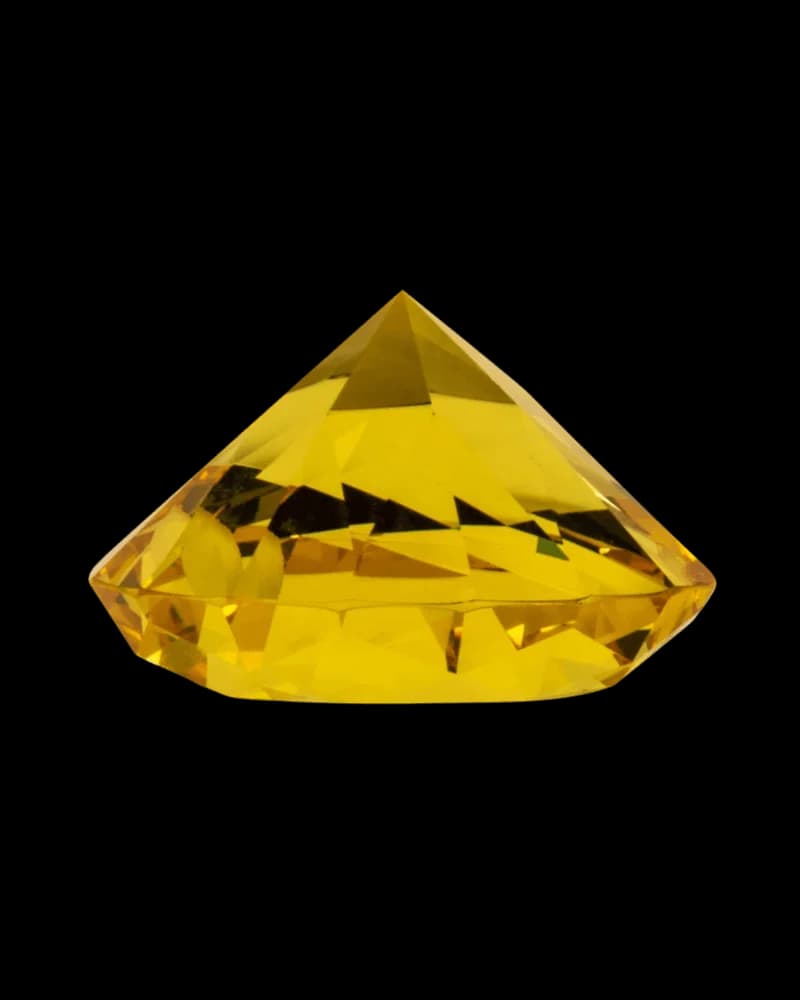 Gear Premium Diamond Channel Cap with directional air flow, yellow faceted glass accessory for cannabis consumption