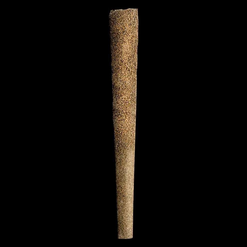 Blunt Sour Apple doublement infusé de Coterie, pré-roulé de cannabis avec enveloppe beige texturée