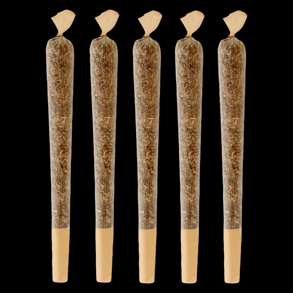 Mendo Select Mendo Skunk cannabis pre-roll 5-pack with kraft paper filters and natural rolling papers