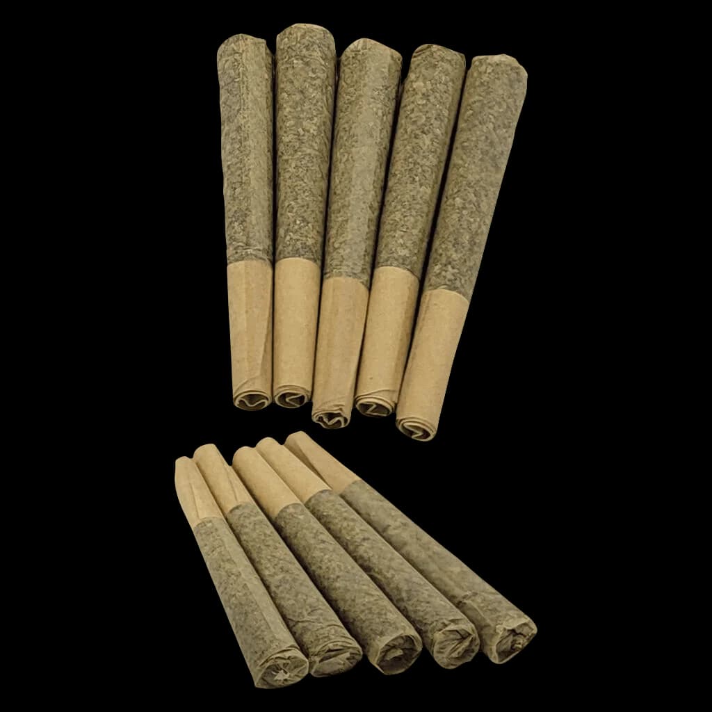 Partake Test Driver pre-rolls, 10-pack cannabis pre-rolled joints with natural paper wrap and filter tips
