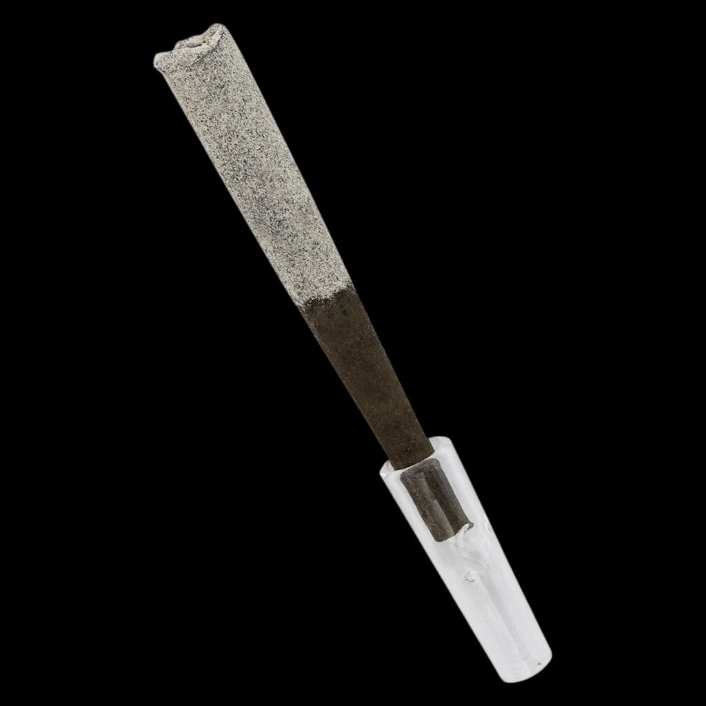 Soar Irish Swirl Diamond Dipped Blunt Infused Pre-Roll with light grey rolling paper, dark filter, and clear plastic tip