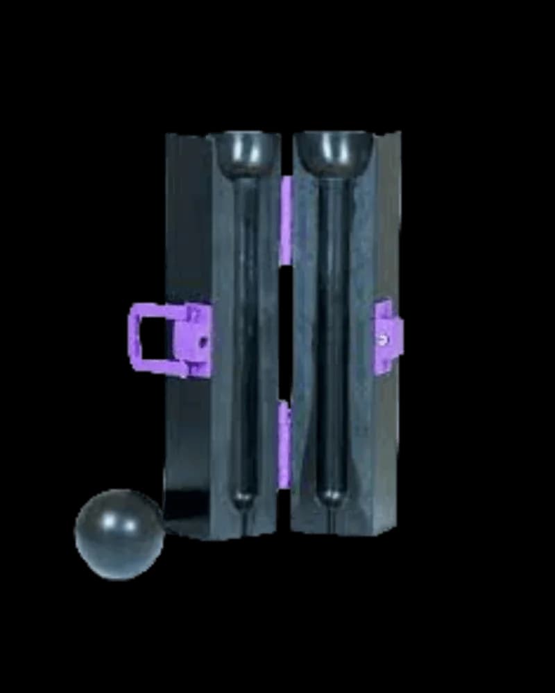 Moule CannaMold de Purple Rose Supply, moule en plastique noir avec poignées violettes et accessoires pour concentrés de cannabis