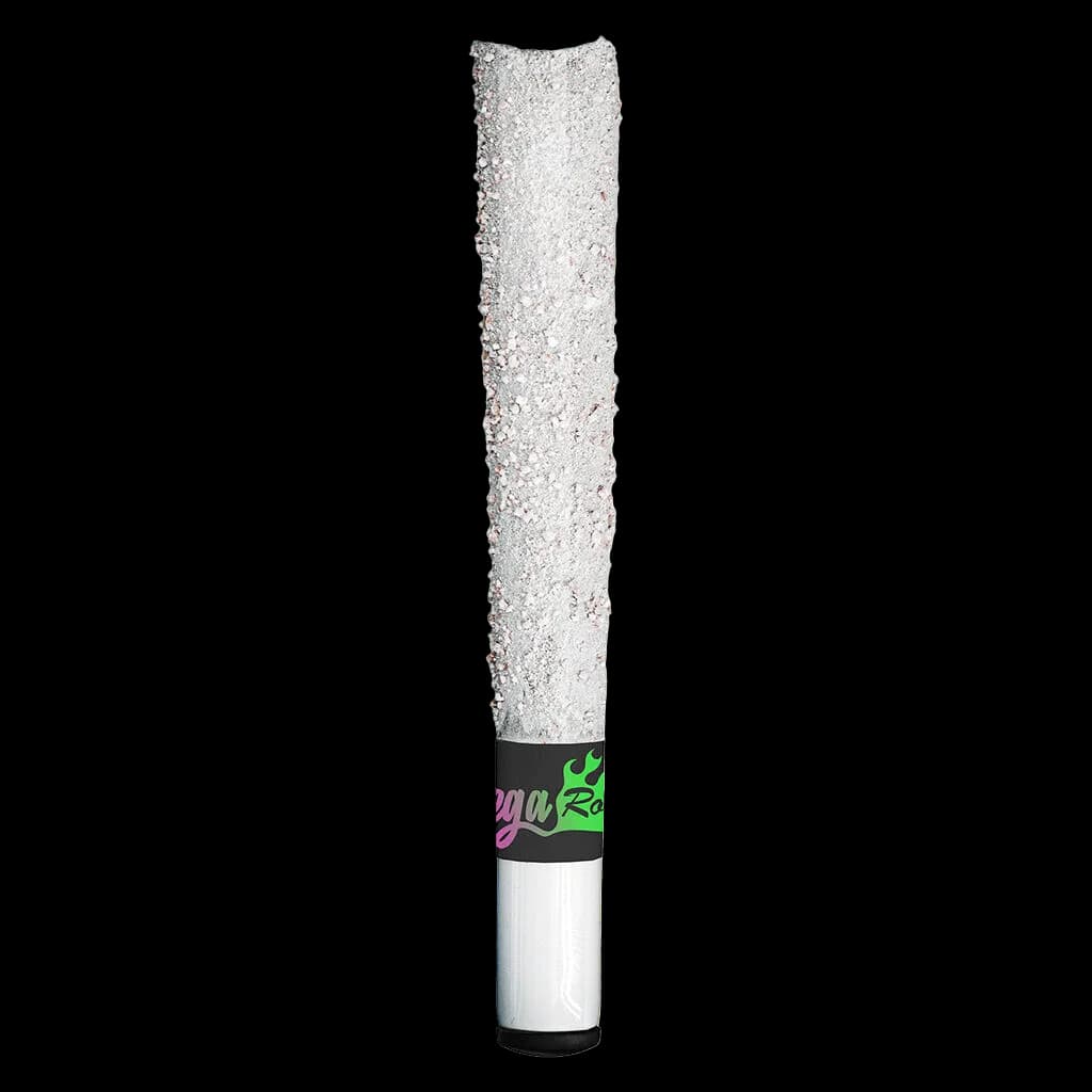 Dab Bods OG Lime Killer Moon Rock Mega Infused Pre-Roll with crystalline coating and black/green branded band
