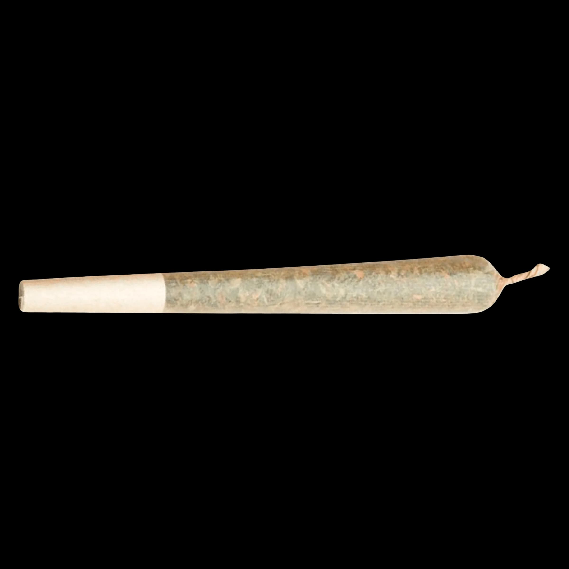 Double J's Star Cab Cherry Chem pre-roll with cream filter tip and twisted end