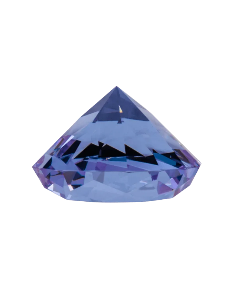 Gear Premium Diamond Channel Cap with directional air flow, blue faceted glass design for cannabis water pipes