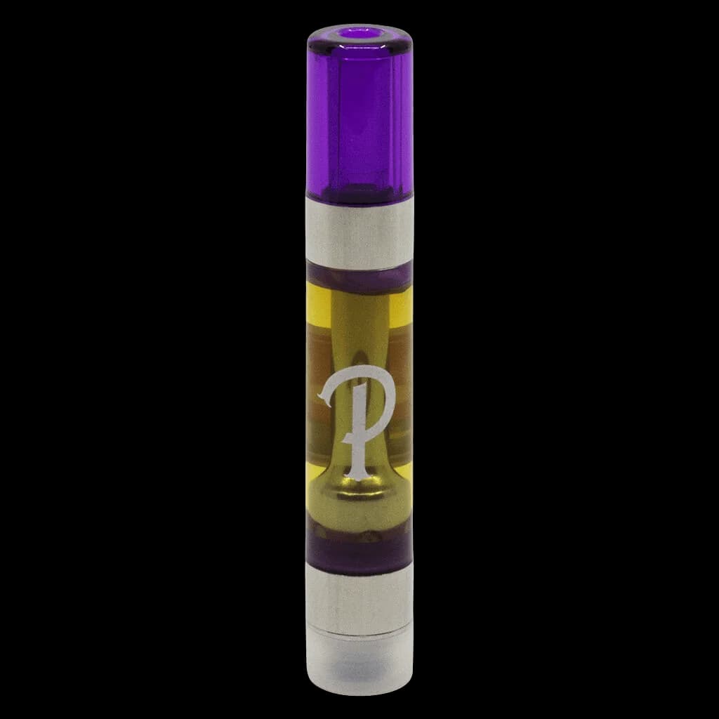 Purple Hills 95+ Liquid Diamonds Creemore Royale 510 thread cartridge with purple cap and gold label