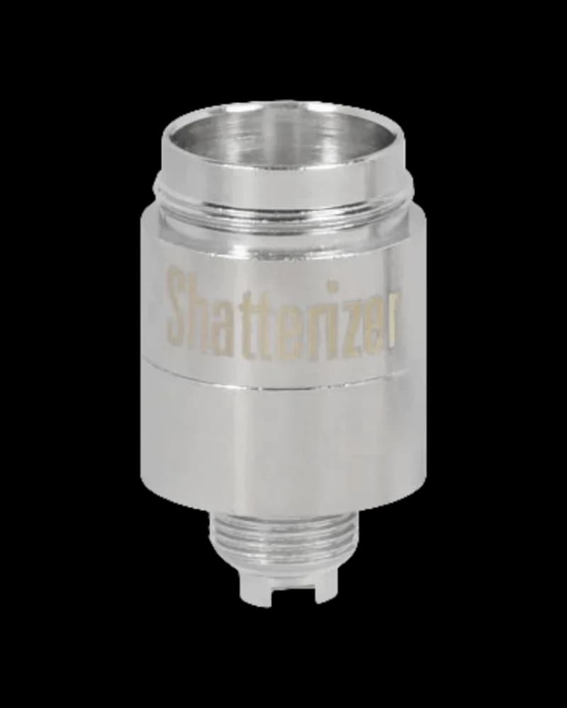 Shatterizer CTECH ceramic coil atomizer with stainless steel body and threaded base