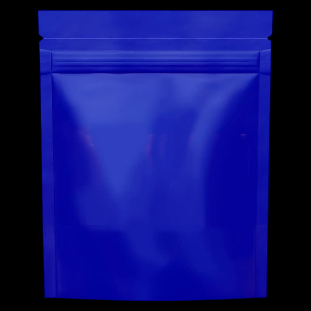 Fleur de cannabis séchée Mango Tango de Fruit Drops dans un emballage scellé bleu
