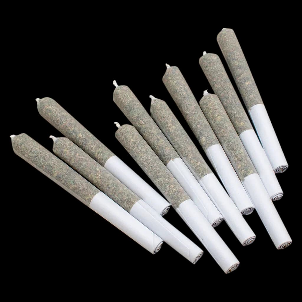 Thumbs Up Sativa pre-roll 10-pack with white filter tips and cannabis flower wrapping