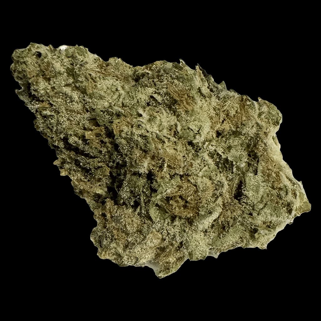 Fruit Drops Zour Watermelon cannabis dried flower with dense, light green buds and visible trichomes