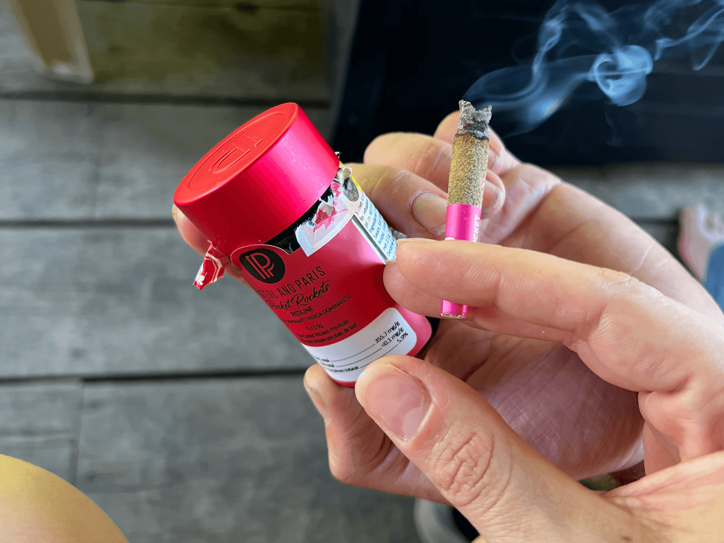 Pistol and Paris | Pocket Rockets Redline Infused Pre-Roll | 5x0.5g