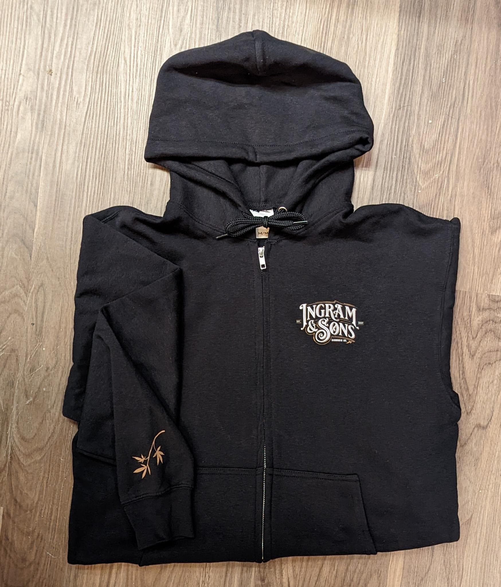 Ingram & Sons | Zipper Hoodie | Size X-Large
